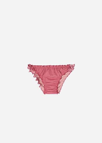 Kids' Calzedonia Lamé Bottom Lisbona Swimsuits Pink | IE3040BC