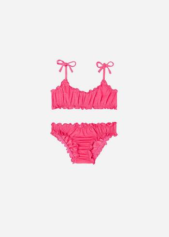 Kids' Calzedonia Two Piece Formentera Swimsuits Pink | IE3057IS