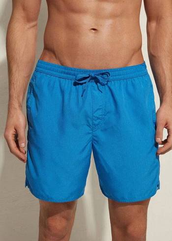 Men's Calzedonia Formentera Swim Trunks Blue | IE2910DN