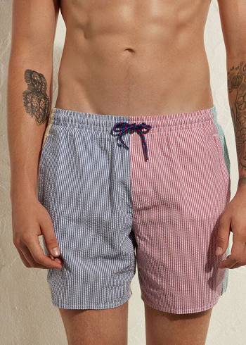 Men's Calzedonia Formentera Swim Trunks Multicolor | IE2921WY