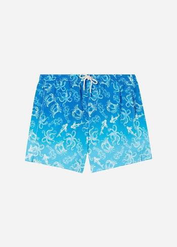 Men's Calzedonia Formentera Swim Trunks Blue | IE2931PQ