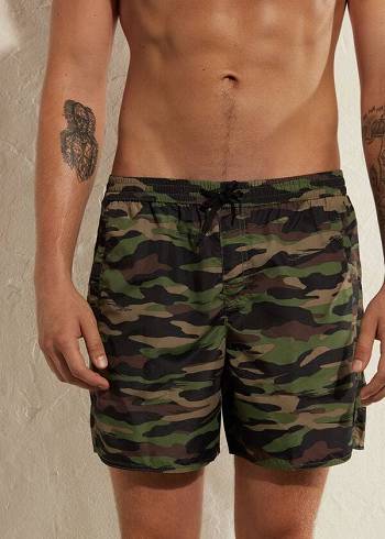 Men's Calzedonia Formentera Swim Trunks Green | IE2934UT