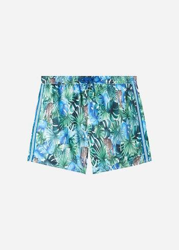 Men's Calzedonia Patterned Ibiza Swim Trunks Multicolor | IE2929SO