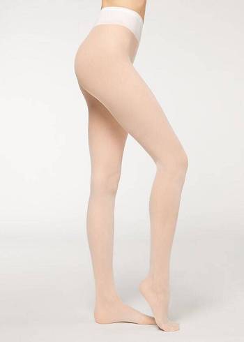 Women's Calzedonia 20 Denier Ultra Comfort Sheer Tights White | IE1168QZ