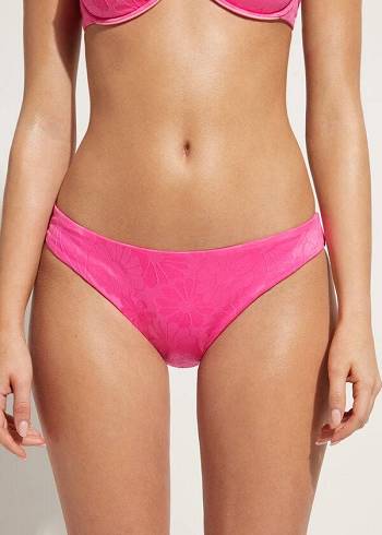 Women's Calzedonia Antibes Bikini Bottoms Pink | IE1290LH