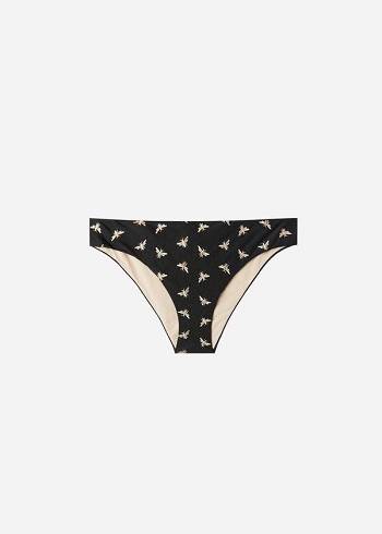 Women's Calzedonia Atene Bikini Bottoms Black | IE1291ZG