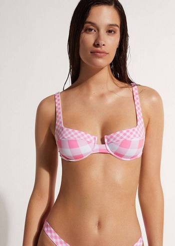 Women's Calzedonia Balconette Lione Bikini Tops Pink | IE1678JJ