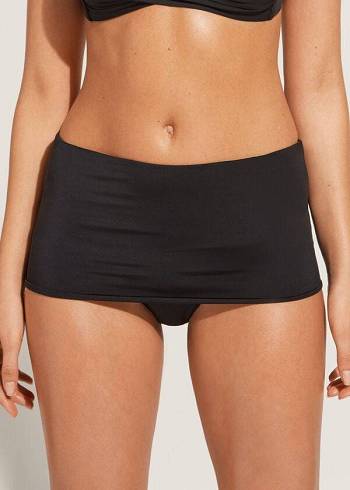 Women's Calzedonia Banded Indonesia Eco Bikini Bottoms Black | IE1292XF