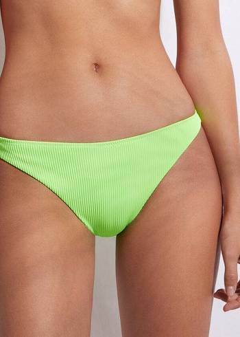 Women's Calzedonia Bikini New York Bikini Bottoms Green | IE1296NB