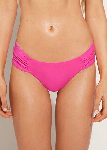 Women's Calzedonia Brazilian Indonesia Eco Bikini Bottoms Pink | IE1313HK