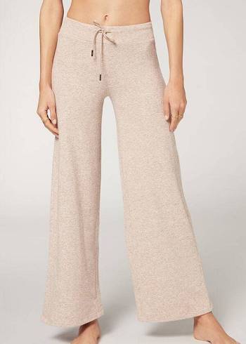 Women's Calzedonia Cashmere Palazzo Pants Beige | IE2715DN