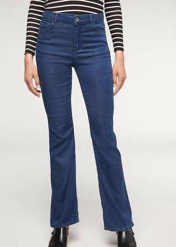 Women's Calzedonia Eco Light Flared Denim Jeans Navy | IE2577OR