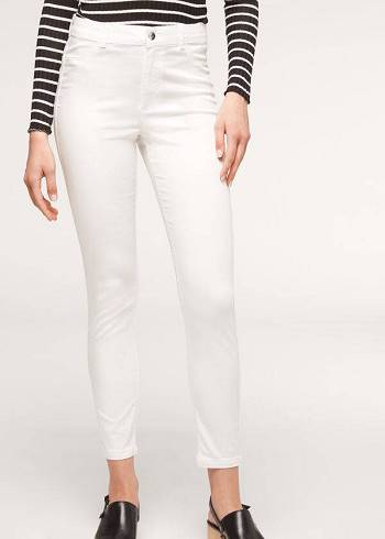 Women's Calzedonia Eco Light Push Up Denim Jeans White | IE2581TV