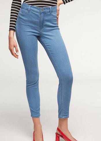 Women's Calzedonia Eco Light Push Up Denim Jeans Blue | IE2583EX