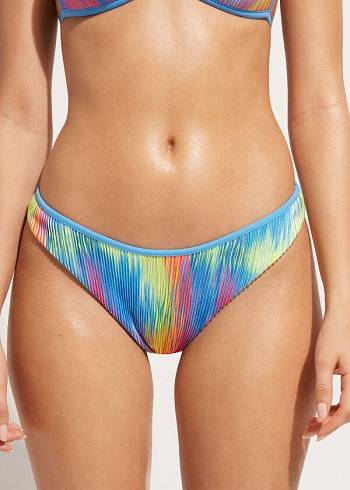 Women's Calzedonia High-Cut Brazilian Maiorca Bikini Bottoms Multicolor | IE1442GL