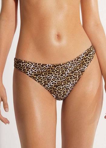 Women's Calzedonia Malindi Bikini Bottoms Brown | IE1499ZG