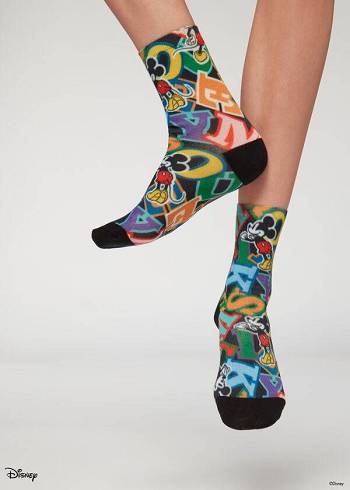 Women's Calzedonia Multicolor Disney Short Socks Multicolor | IE2449UT