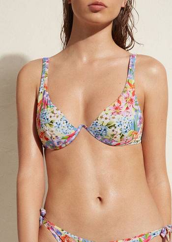 Women's Calzedonia Padded Push-Up Minorca Eco Bikini Tops Multicolor | IE1866VD