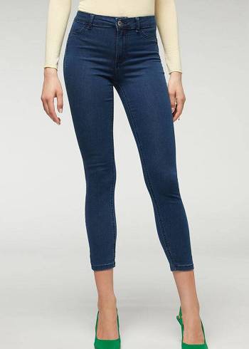 Women's Calzedonia Push-up and soft touch Jeans Navy | IE2609EX