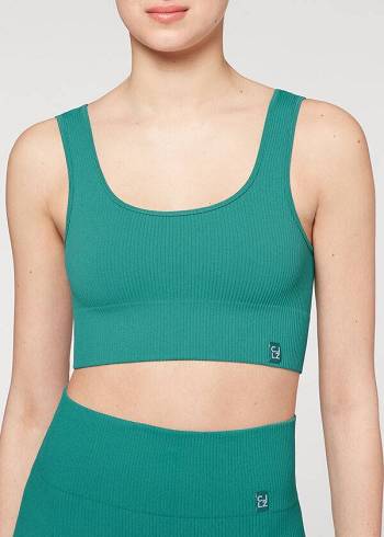 Women's Calzedonia Seamless Ribbed Cover Ups Turquoise | IE2111IS