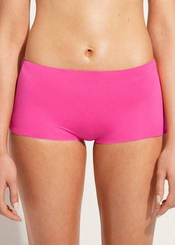 Women's Calzedonia Shorts Indonesia Eco Bikini Bottoms Pink | IE1554VD