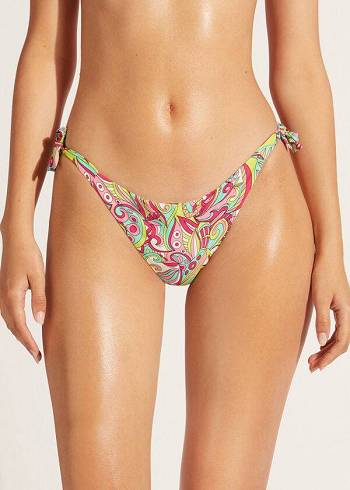 Women's Calzedonia Side Tie Londra Bikini Bottoms Multicolor | IE1564UT