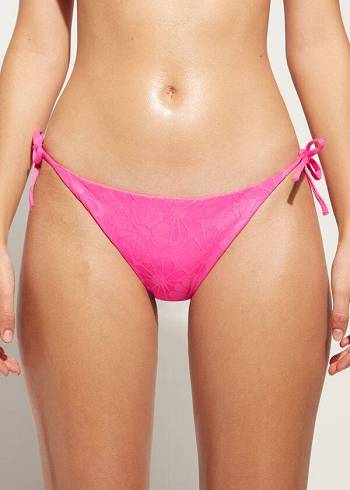 Women's Calzedonia String Antibes Bikini Bottoms Pink | IE1578XF