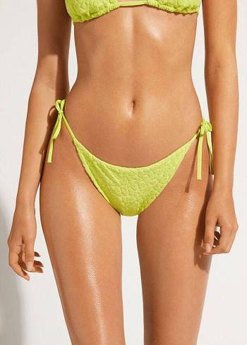 Women's Calzedonia String Bangkok Bikini Bottoms Green | IE1579CE