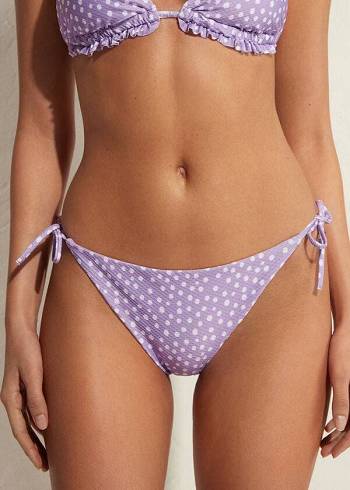 Women's Calzedonia String Cipro Bikini Bottoms Purple | IE1588TV