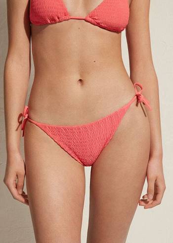 Women's Calzedonia String Lanzarote Bikini Bottoms Pink | IE1599HK