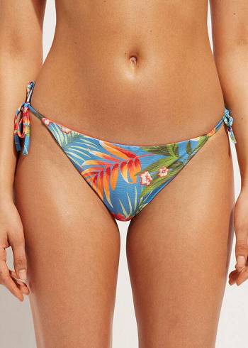 Women's Calzedonia String Maui Bikini Bottoms Green | IE1606VD