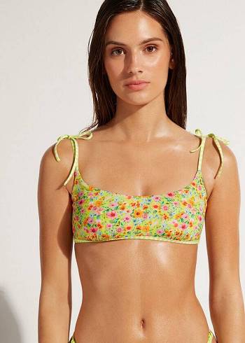 Women's Calzedonia Tank Siviglia Bikini Tops Green | IE1987FM