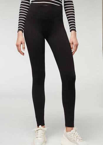 Women's Calzedonia Thermal Leggings Black | IE2697DN