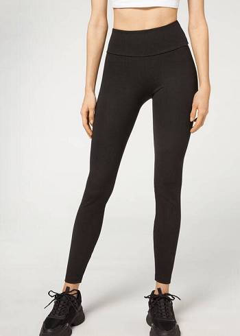 Women's Calzedonia Total Shaper Leggings Black | IE2704YU