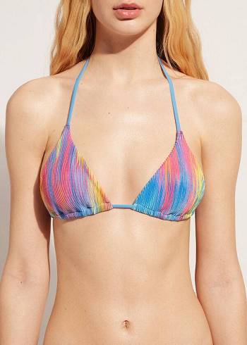 Women's Calzedonia Triangle String Maiorca Bikini Tops Multicolor | IE2052QZ