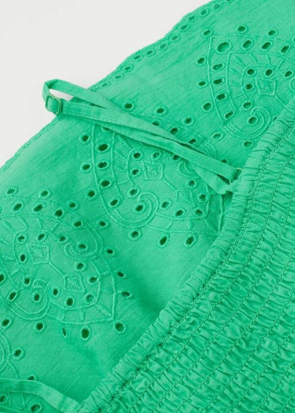 Kids' Calzedonia Broderie Anglaise Swimsuits Green | IE3083MA