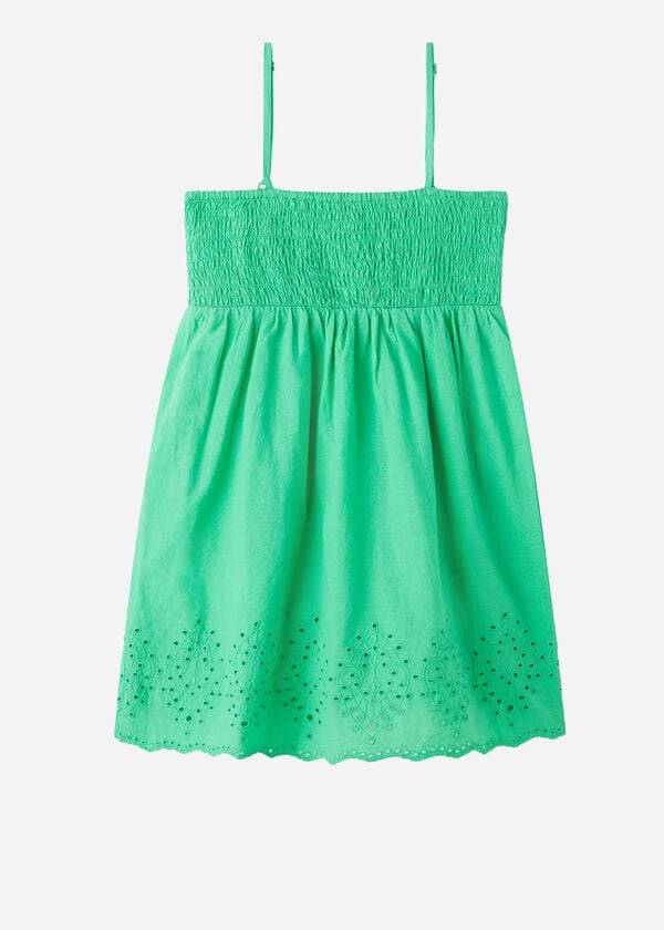 Kids\' Calzedonia Broderie Anglaise Swimsuits Green | IE3083MA