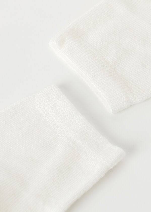 Kids' Calzedonia Cashmere Blend Short Socks White | IE3165GL