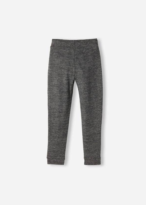 Kids' Calzedonia Cashmere Blend Stretch Leggings Grey | IE3118JJ