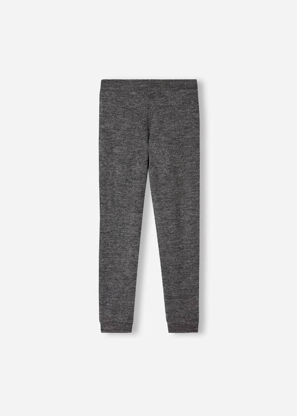 Kids' Calzedonia Cashmere Blend Stretch Sport Leggings Grey | IE3121GL