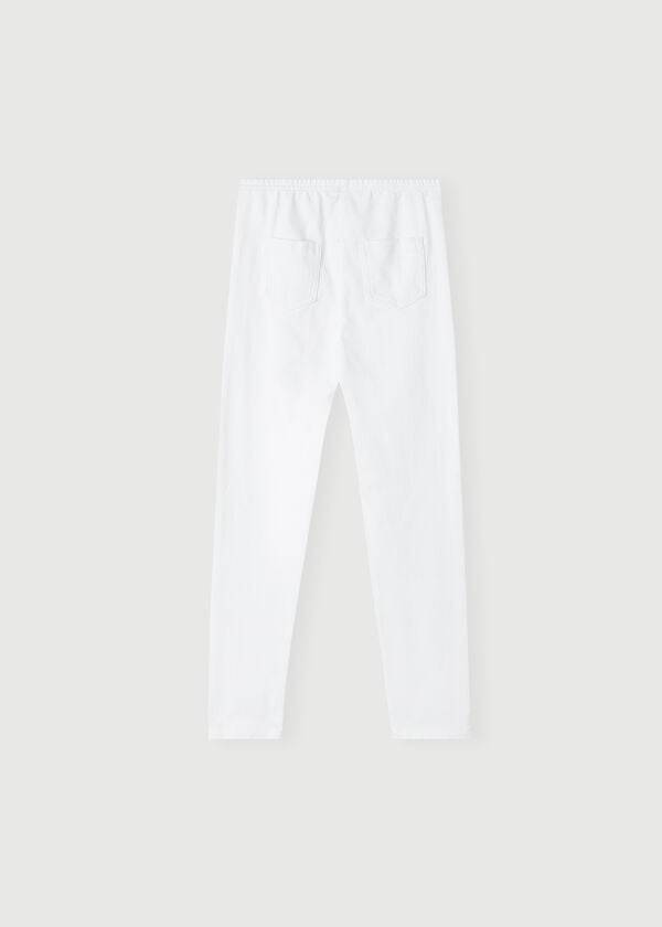 Kids' Calzedonia Denim jeggings Leggings White | IE3126PQ