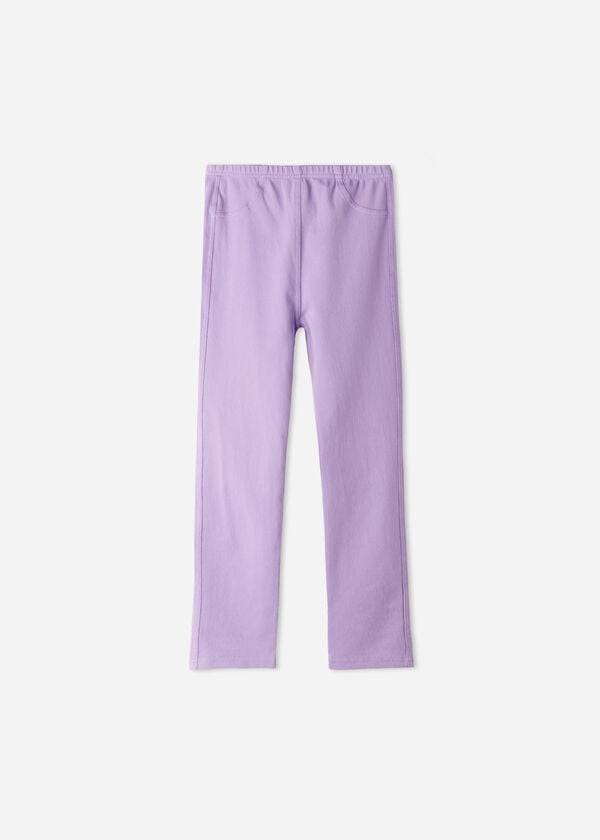 Kids\' Calzedonia Denim jeggings Leggings Purple | IE3131TV