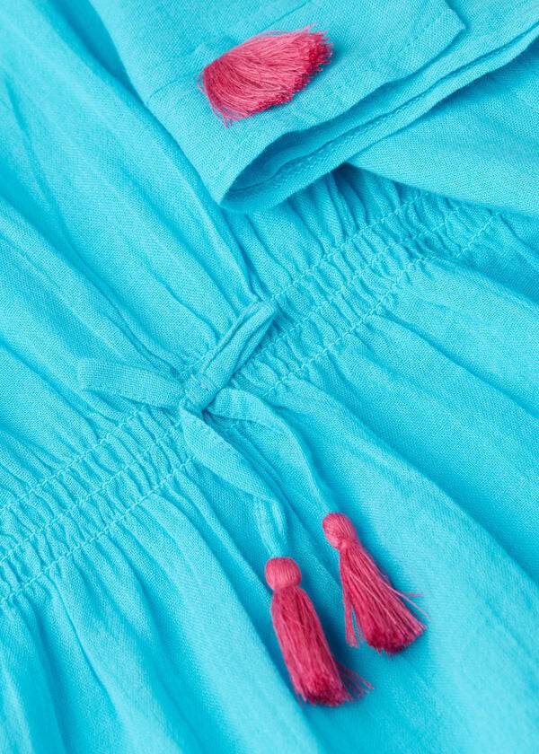 Kids' Calzedonia Kaftan with Tassels Swimsuits Turquoise | IE3085BC