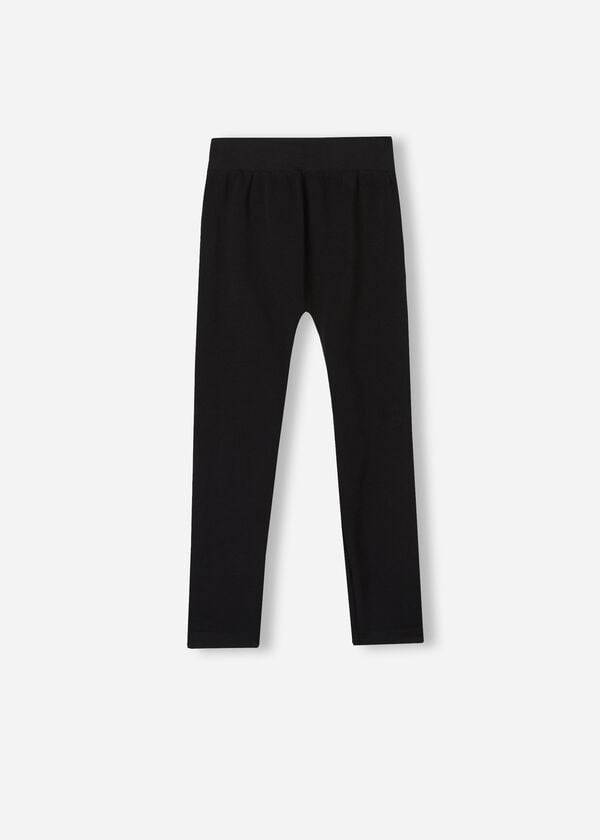 Kids' Calzedonia Seamless Leggings Black | IE3140FM