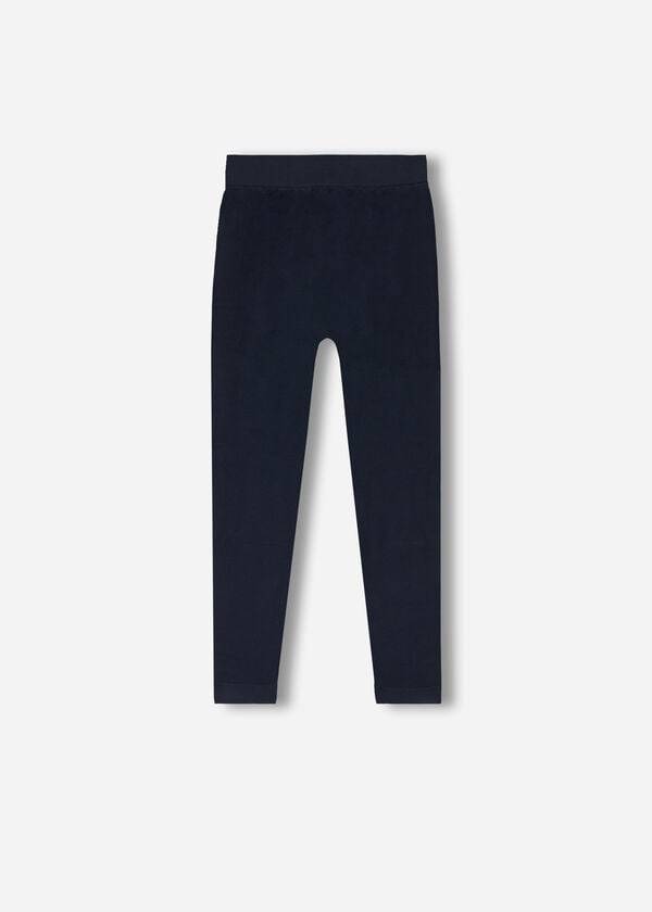 Kids\' Calzedonia Seamless Leggings Blue | IE3139GL