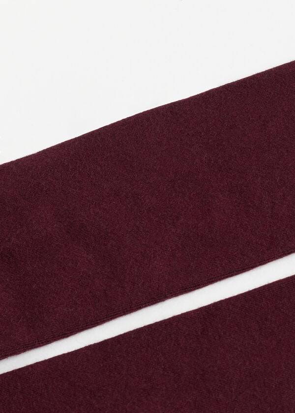 Kids' Calzedonia Super Opaque with Cashmere Tight Burgundy | IE3008RW