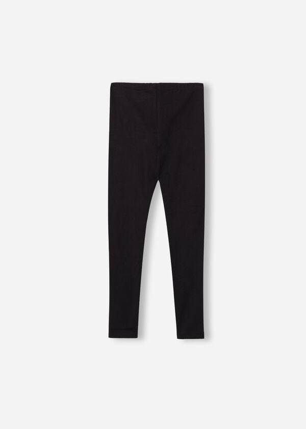 Kids' Calzedonia Thermal Leggings Black | IE3144PQ