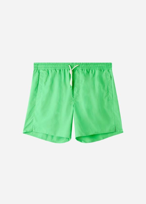 Men\'s Calzedonia Formentera Eco Swim Trunks Green | IE2943BC