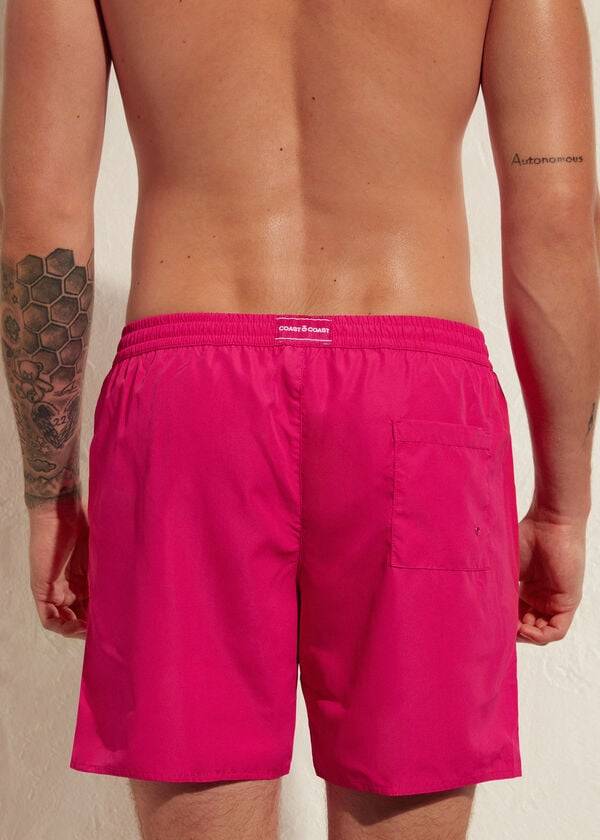 Men's Calzedonia Formentera Sport Mesh Swim Trunks Pink | IE2947ZG