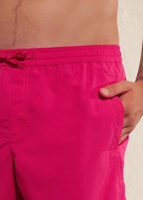 Men's Calzedonia Formentera Sport Mesh Swim Trunks Pink | IE2947ZG